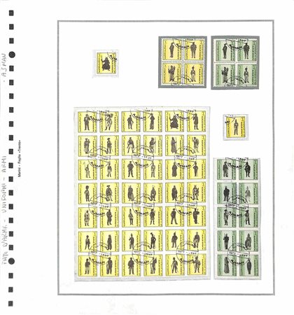 Lotti&Collezioni - Europa&Oltremare - TEMATICA - EVENTI STORICI GUERRE ARMI UNIFORMI - 1920/1980 circa - Collezione di valori serie complete