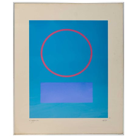 Jean  Leppien (Luneburgo  1910 - Courbevoie  1991)  - Composizione astratta