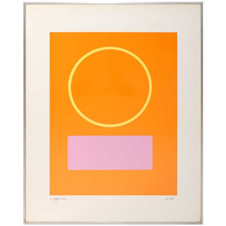 Jean  Leppien (Luneburgo  1910 - Courbevoie  1991)  - Composizione astratta