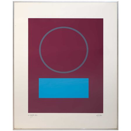 Jean  Leppien (Luneburgo  1910 - Courbevoie  1991)  - Composizione astratta