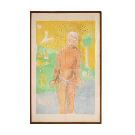 Sandro  Chia (Firenze 1946)  - Figura di uomo