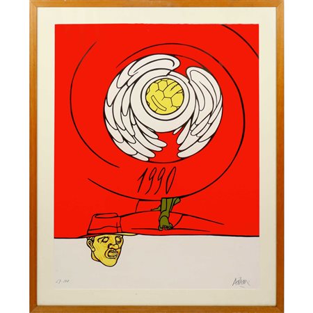 Valerio Adami (Bologna  1935)  - Italia '90