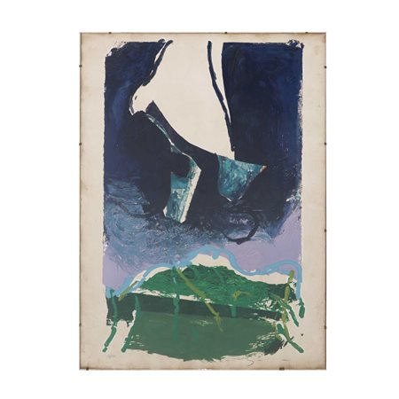 Mario Schifano (Homs Libia 20/09/1934 - Roma 26/01/1998)  - Paesaggio astratto