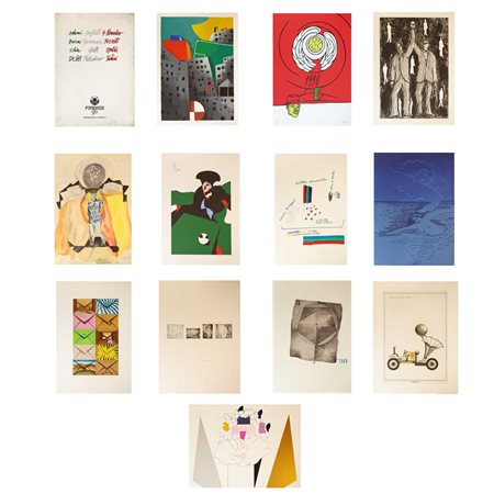 Raccolta 12 litografie "Italia '90"