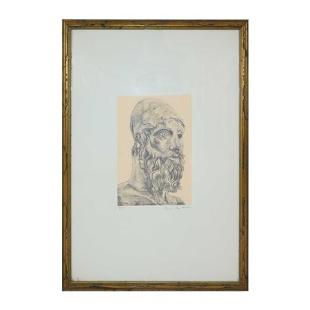 Franco Morelli (Ferrara 1925 - 2004)  - Volto del "bronzo di Riace"