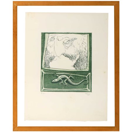 Togo (Milano 1937)  - Uomo e lucertola