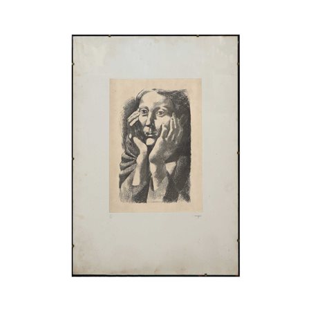 Antoine  Mayo (1905 - 1990)  - Volto di donna