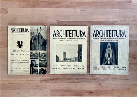 RIVISTE DI ARCHITETTURA - Lotto unico di 3 cataloghi