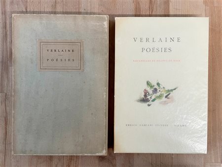FILIPPO DE PISIS - Verlaine Poésies. Aquarelles de Filippo De Pisis, 1945