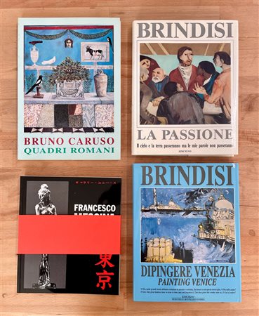 BRUNO CARUSO, REMO BRINDISI E FRANCESCO MESSINA - Lotto unico di 4 cataloghi