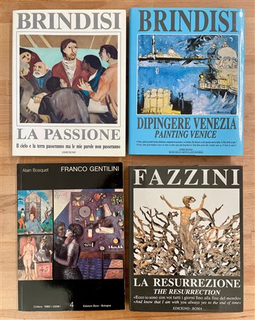 REMO BRINDISI, PERICLE FAZZINI E FRANCO GENTILINI - Lotto unico di 4 cataloghi