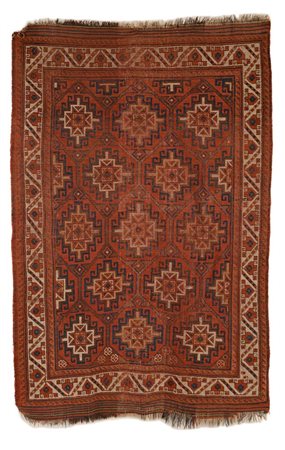 Tappeto Turkomen Ersari, Asia Centrale, Fine XIX - Inizio XX secolo Il campo...