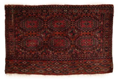 Sacca Turkmena a Losanghe (Chuval o Torba) Il disegno presenta un campo...