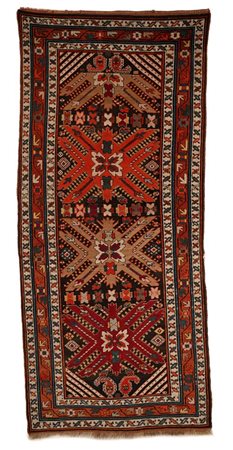 Passatoia Caucasica Kazak Questo tappeto è caratterizzato da tre grandi...