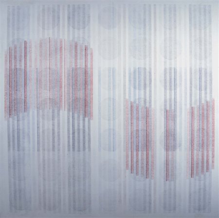 NANGERONI CARLO (New York 1922) "Spazio elettrico" Olio su tela cm. H: 90.00...