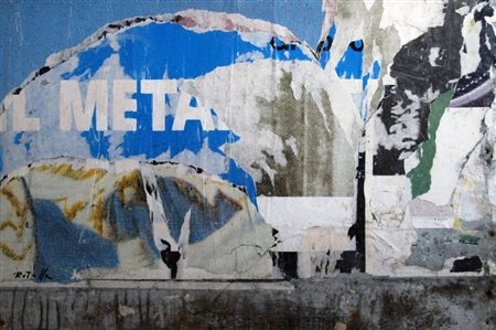 ROTELLA MIMMO (Catanzaro 1918 - Milano 2006) "Meta" 1989 Decollage cm. H:...