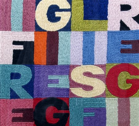 BOETTI ALIGHIERO (Torino 1940 - Roma 1994) "I fregi e gli sfregi" anni '90...