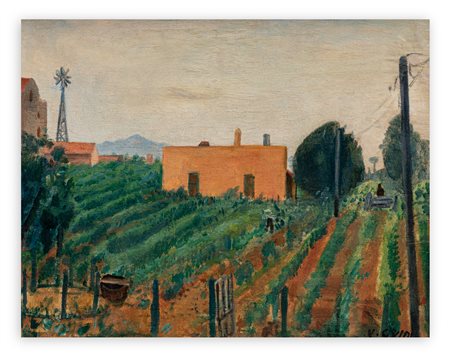 VIRGILIO GUIDI (1891-1984) - Campagna Romana, 1927