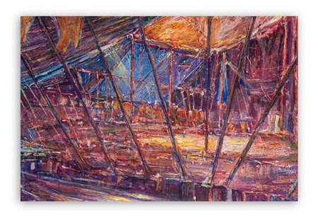 GIULIO CISARI (1892-1979) - Circo Orfei, 1967