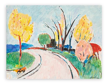 ENRICO PAULUCCI (1901-1999) - Strada di campagna, 1990 circa