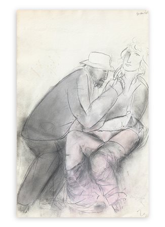 GIACOMO MANZÙ (1908-1991) - Pittore e modella, 1981