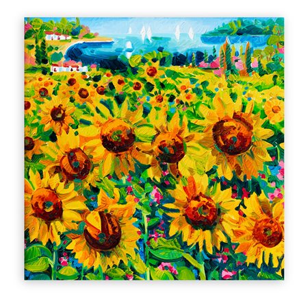 ATHOS FACCINCANI (1951) - Girasoli e luce