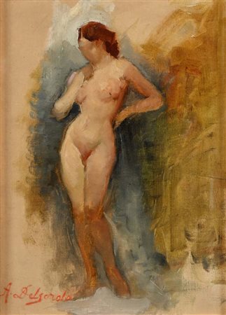 Alfredo Del Sordo Otranto 1905 - Roma 1961 Nudo di donna Firmato: 'A. Del...