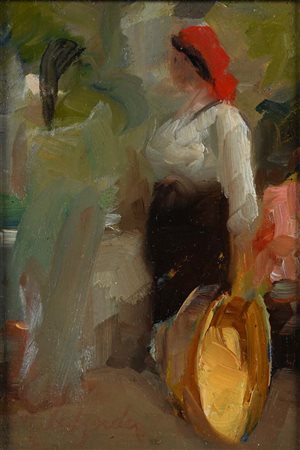 Alfredo Del Sordo Otranto 1905 - Roma 1961 Due contadine Firmato: 'A Del...