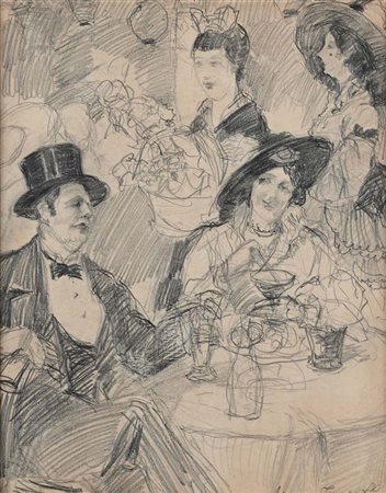 Alessio Issupoff Vjatka 1889 - Roma 1957 Ore liete Firmato: 'Alessio...