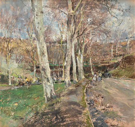 Giuseppe Casciaro Ortelle 1863 - Napoli 1941 "Via dei Canapi / Napoli / 18...