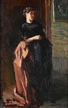 Eugenio Viti Napoli 1881 - Napoli 1952 La modella Firmato in basso a destra:...