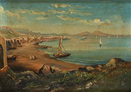 Francesco Paolo Prisciandaro Terlizzi 1874 - Napoli 1946 Veduta di Napoli da...