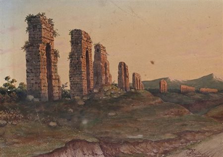 Giovanni Monti Maiano di Romagna 1779 - Roma 1844 Resti di un antico...