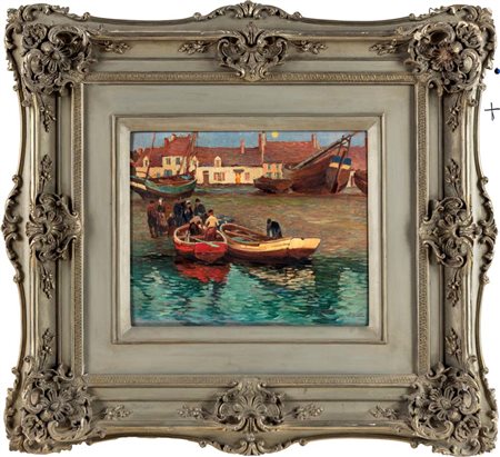 Corradetti (Scuola italiana inizi del XX secolo) Il ritorno dei pescatori...