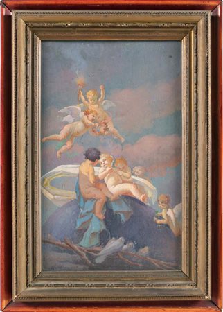 Sebastiano Conti Consoli Catania 1885 - Roma 1950 Putti Firmato in basso a...