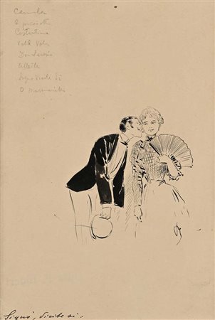 Pietro Scoppetta Amalfi 1863 - Napoli 1920 'Signò, dicite sì' Intitolata in...