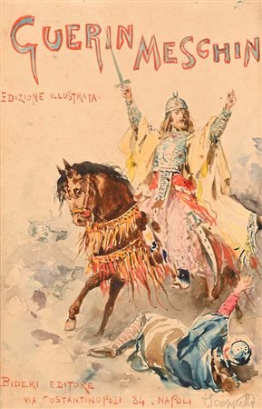 Pietro Scoppetta Amalfi 1863 - Napoli 1920 'Guerin Meschin' Firmato in basso...