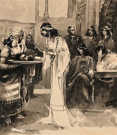 Francesco Galante Santa Margherita Di Savoia 1884 - Napoli 1972 Salomè con la...