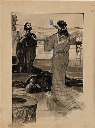 Francesco Galante Santa Margherita Di Savoia 1884 - Napoli 1972 Salomè con il...