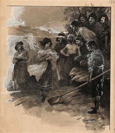 Francesco Galante Santa Margherita Di Savoia 1884 - Napoli 1972 Tavola per...