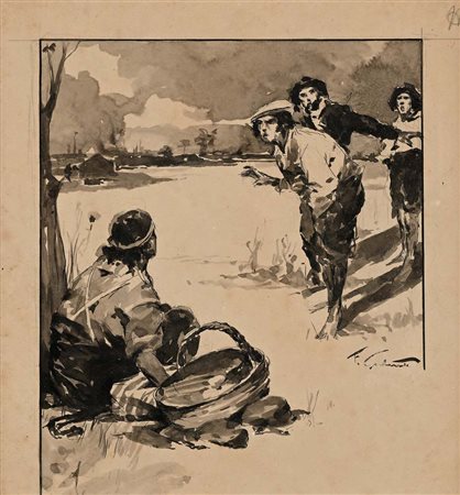 Francesco Galante Santa Margherita Di Savoia 1884 - Napoli 1972 Tavola per...