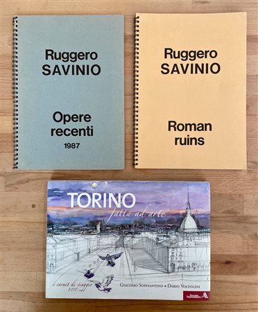 CATALOGHI AUTOGRAFATI (SAVINIO, SOFFIANTINO) - Lotto unico di 3 cataloghi