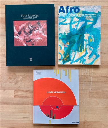 ASTRAZIONE ITALIANA DEL DOPOGUERRA (AFRO, SCIALOJA E VERONESI) - Lotto unico di 3 cataloghi