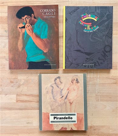PITTURA ITALIANA FIGURATIVA (PIRANDELLO, ANDREONI E CAGLI) - Lotto unico di 3 cataloghi