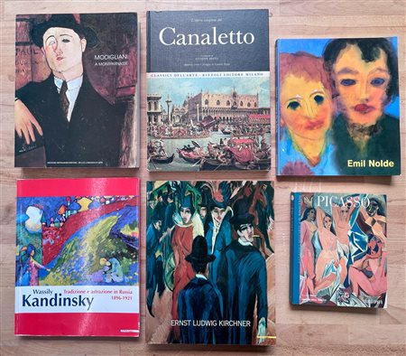 PROTAGONISTI DELLA STORIA DELL'ARTE - Lotto unico di 6 cataloghi