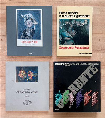 MOVIMENTO CORRENTE, REMO BRINDISI E GIANCARLO VITALI - Lotto unico di 4 cataloghi