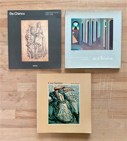 GIORGIO DE CHIRICO E ALBERTO SAVINIO - Lotto unico di 3 cataloghi