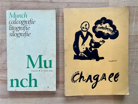 MONOGRAFIE DI ARTE GRAFICA (MUNCH E CHAGALL) - Lotto unico di 2 cataloghi: