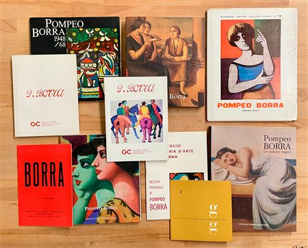 POMPEO BORRA - Interessante lotto unico di 10 cataloghi: