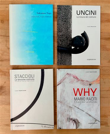 ARTE ITALIANA DEL DOPOGUERRA (STACCIOLI, UNCINI, VAGO E RACITI) - Lotto unico di 4 cataloghi